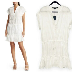 NWT Veronica Beard Hanne Check Mini Dress - Ruffle Cinch Waist - Summer Plaid